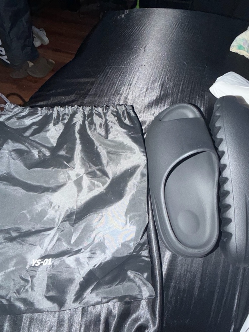 Black Yeezy Slides
